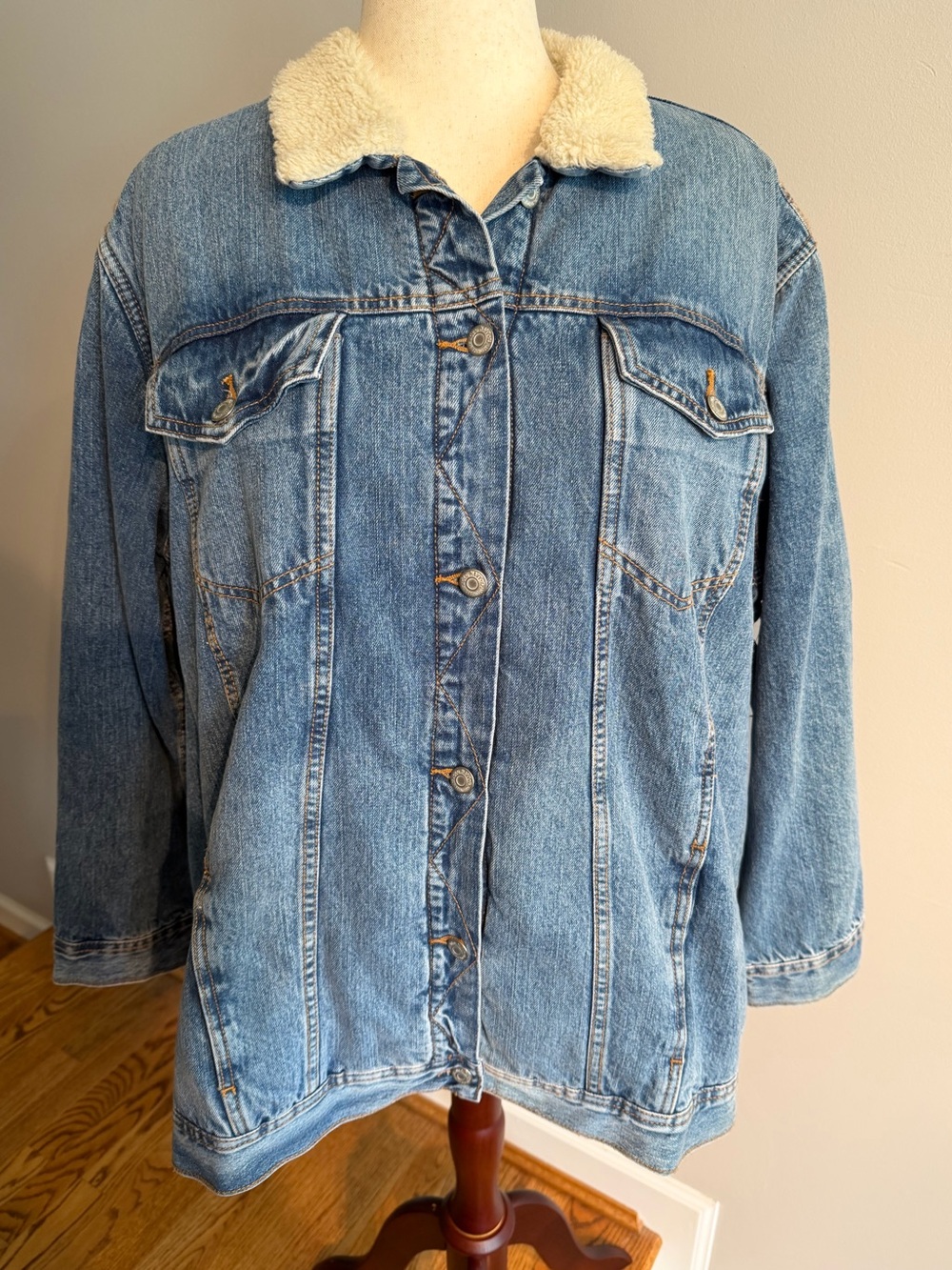 Old Navy Sherpa Lined Jean Jacket - Size 3X Plus